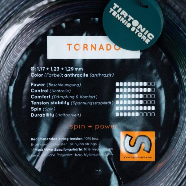 Senar Tenis Signum Pro Tornado Tennis String - Image 4